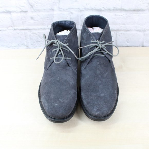 Joseph Abboud Gray Suede Lace Up Chukka Boots Size 10 - Picture 5 of 9